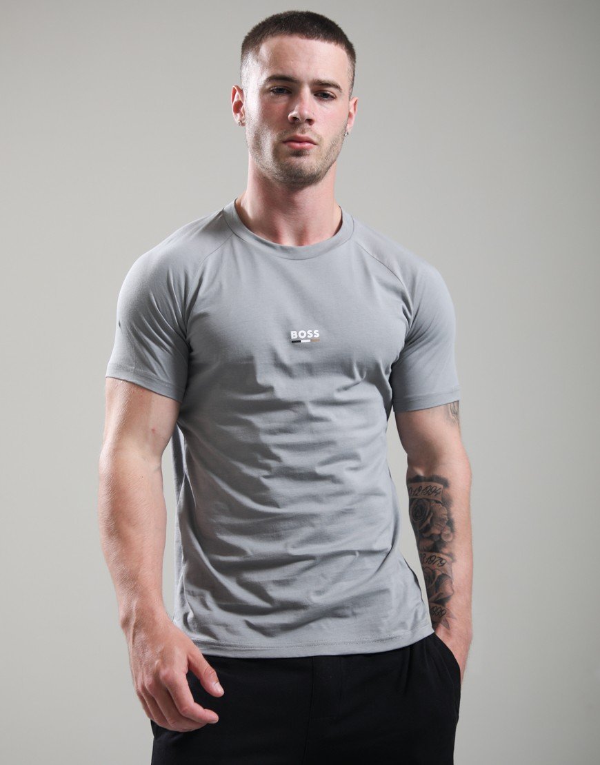 BOSS RN Slim T-Shirt Open Grey