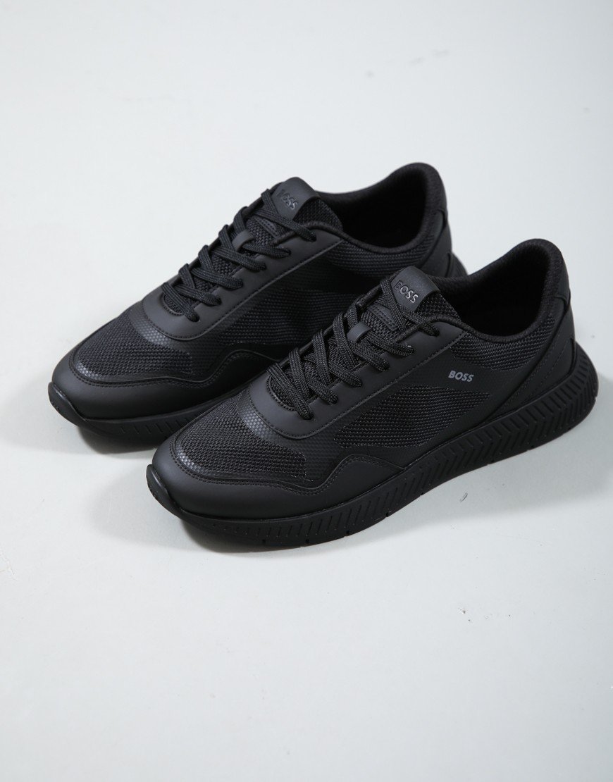 BOSS Titanium_Runn_methal Trainers Black