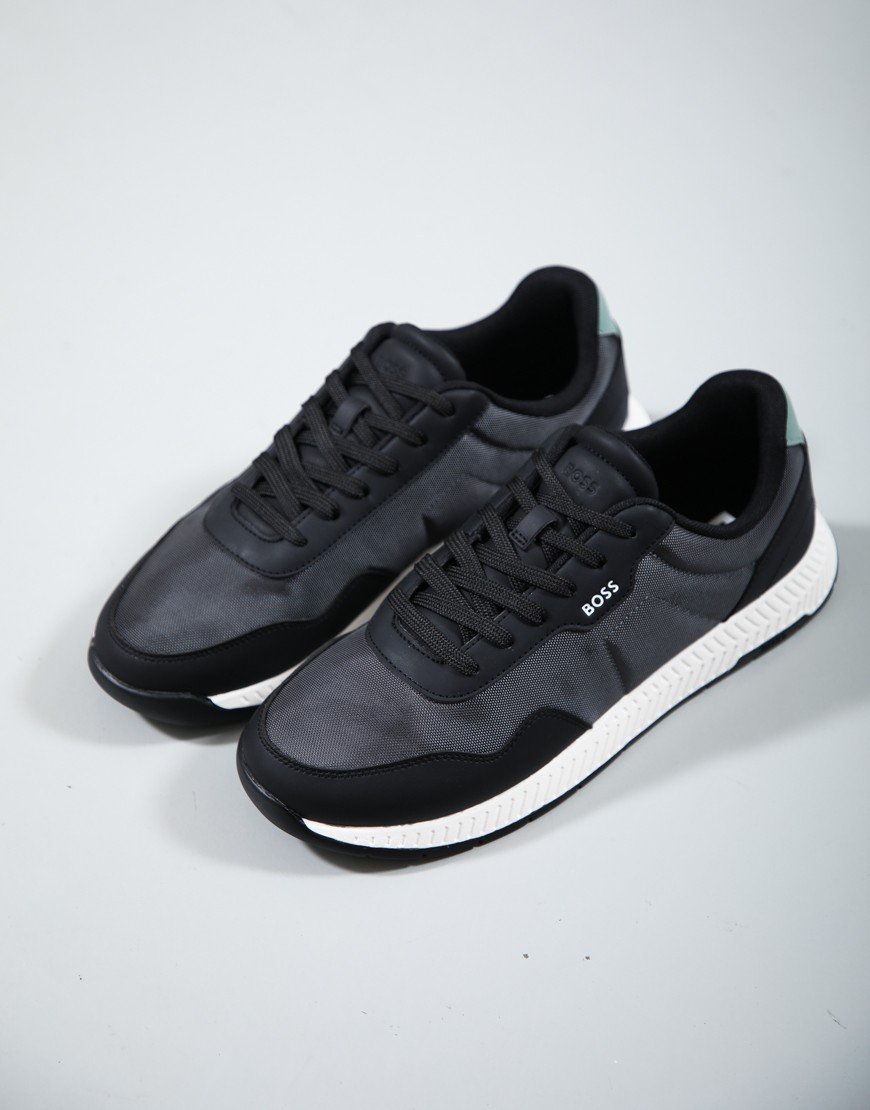 BOSS Titanium Runn NYPUN Trainers Dark Grey