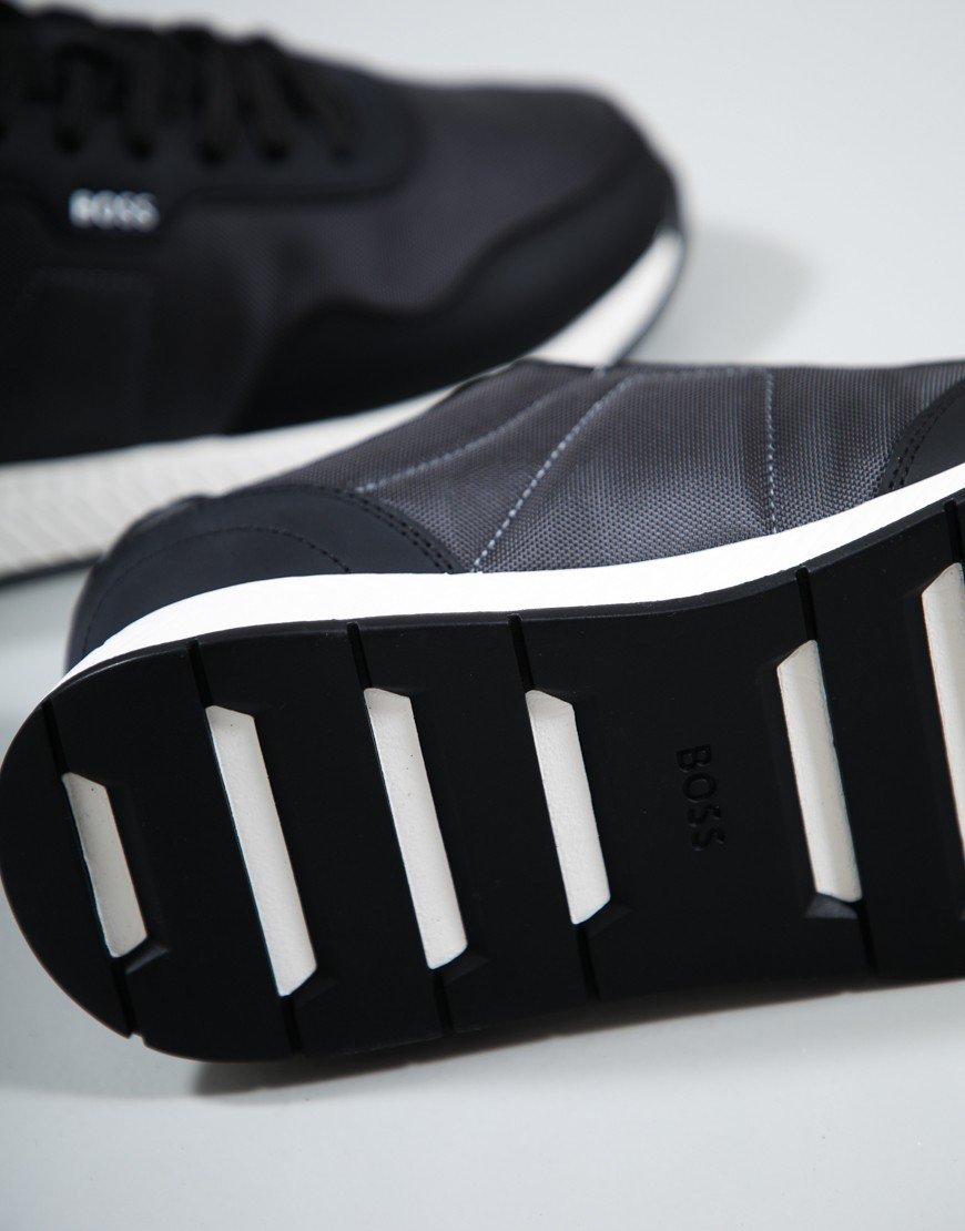 BOSS Titanium Runn NYPUN Trainers Dark Grey