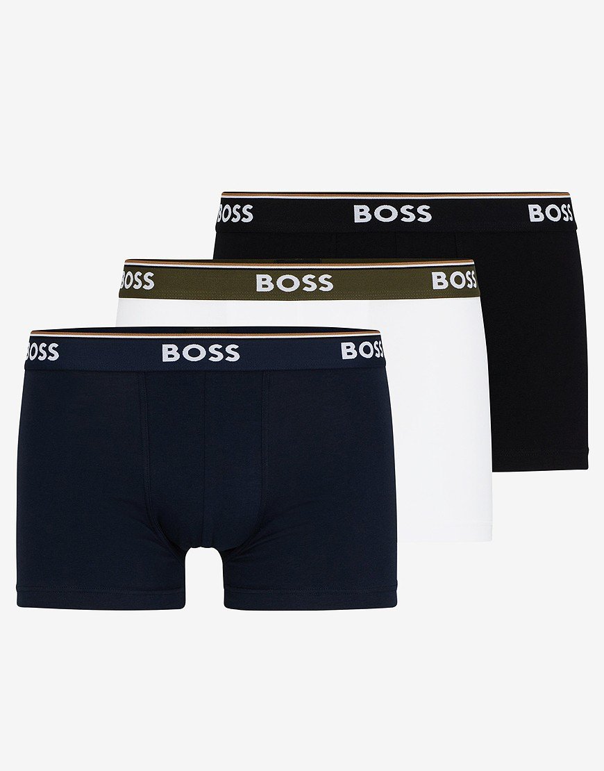 BOSS Trunk Comfort - Boxer Uomo In Misto Cotone Morbido, Vestibilità Ottimale, Pacco Singolo