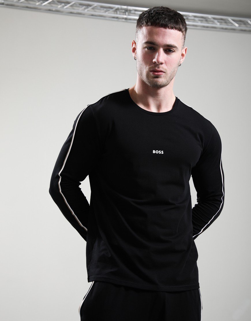 BOSS Unique Long Sleeve T-Shirt Black