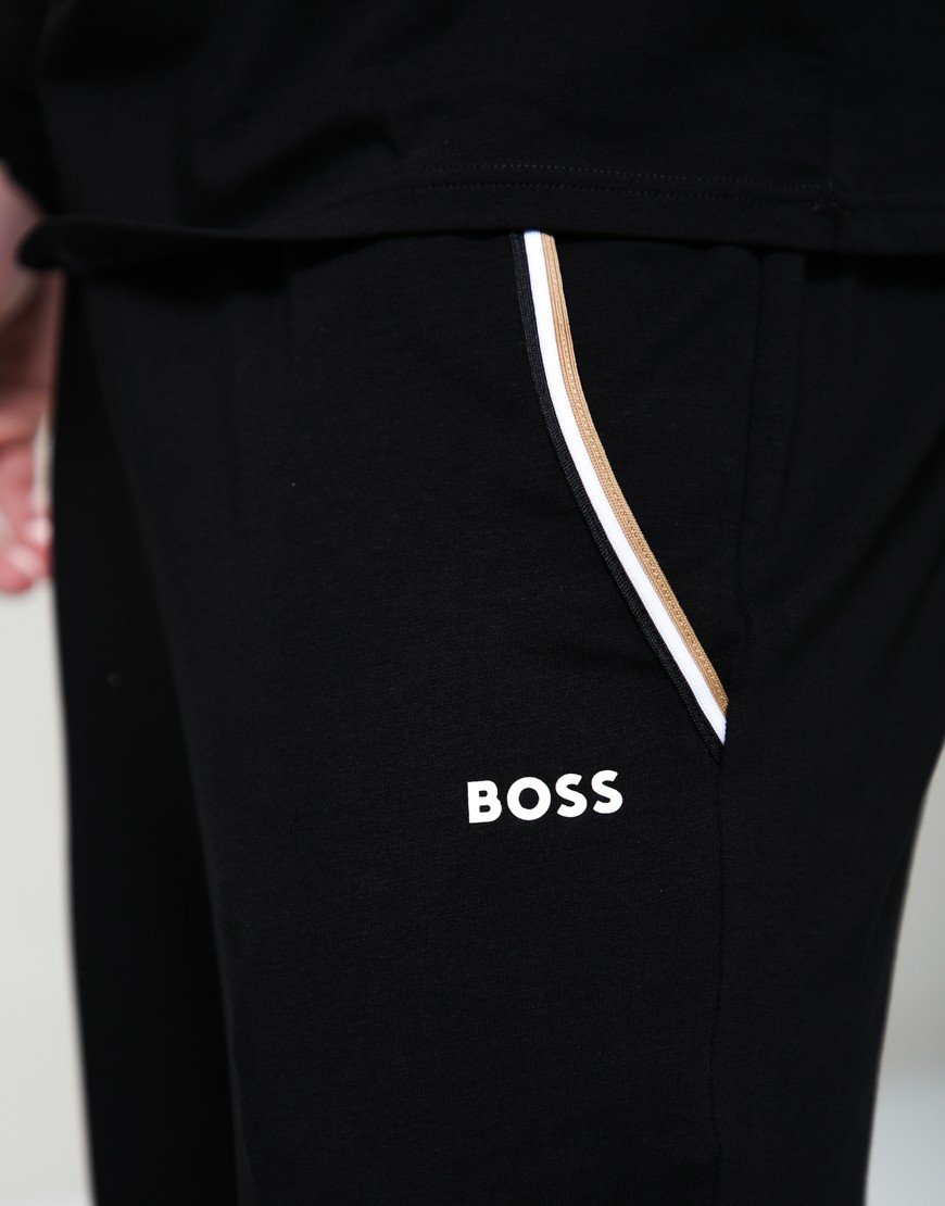 BOSS Unique Cuff Track Pants Black