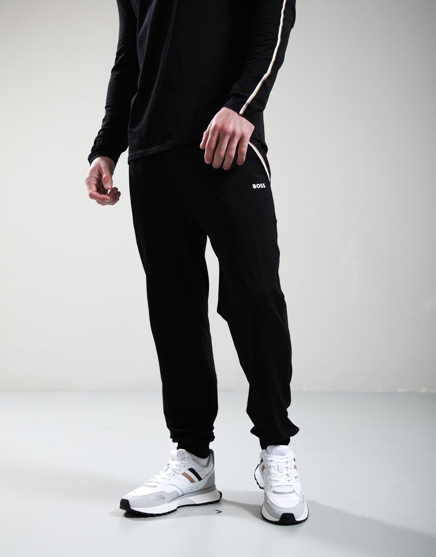 BOSS Unique Cuff Track Pants Black