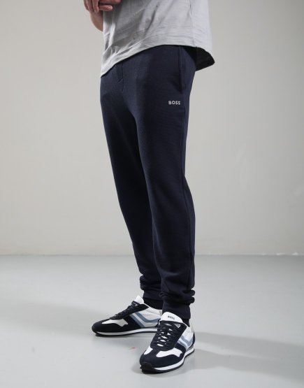BOSS Waffle Cuff Joggers Dark Blue