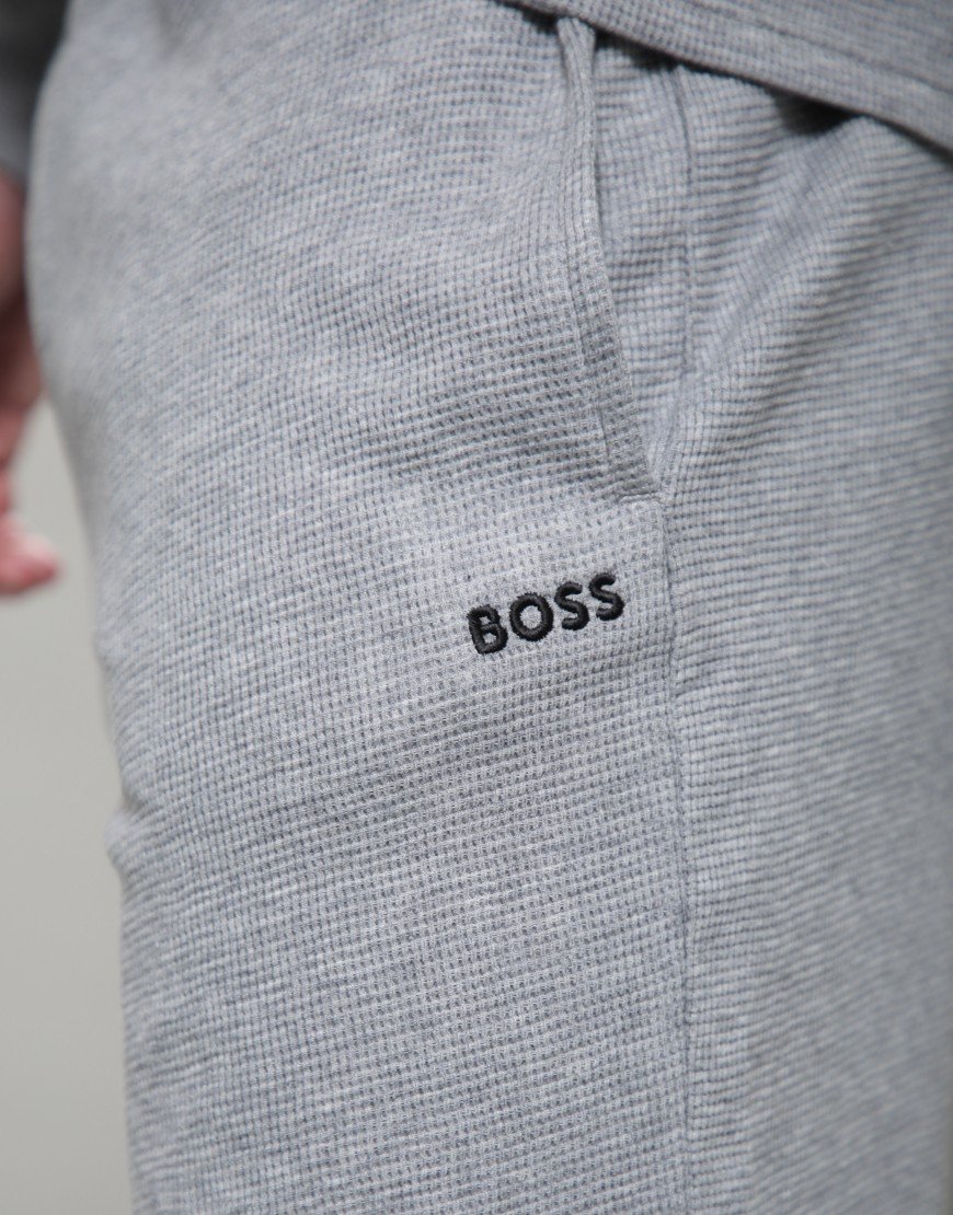 BOSS Waffle Shorts Medium Grey
