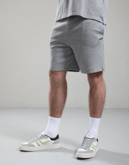 BOSS Waffle Shorts Medium Grey