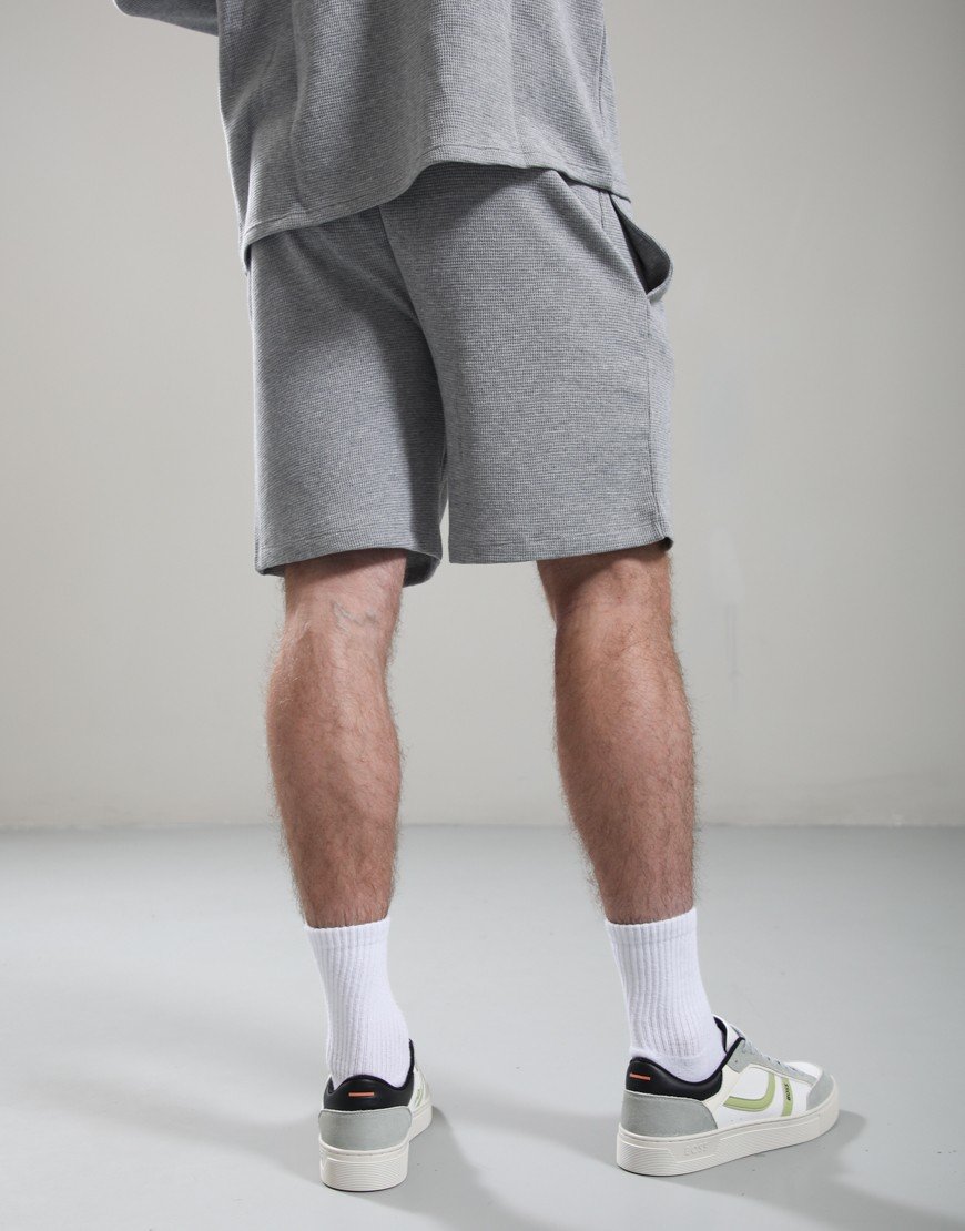 BOSS Waffle Shorts Medium Grey