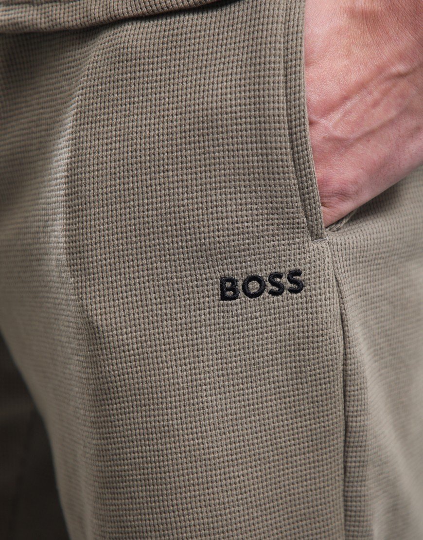 BOSS Waffle Shorts Open Brown