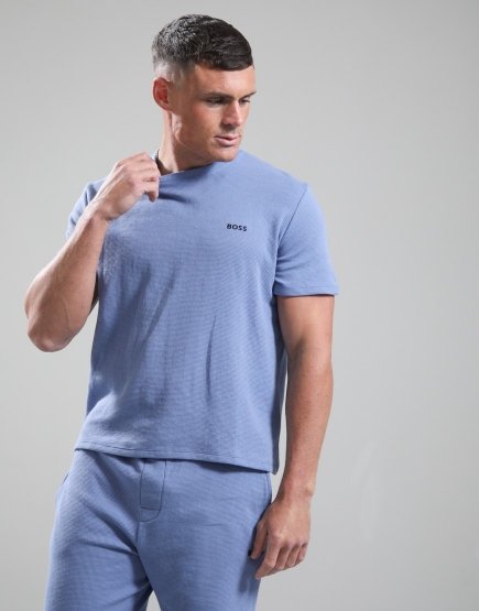 BOSS Waffle T-Shirt Light/Pastel Blue