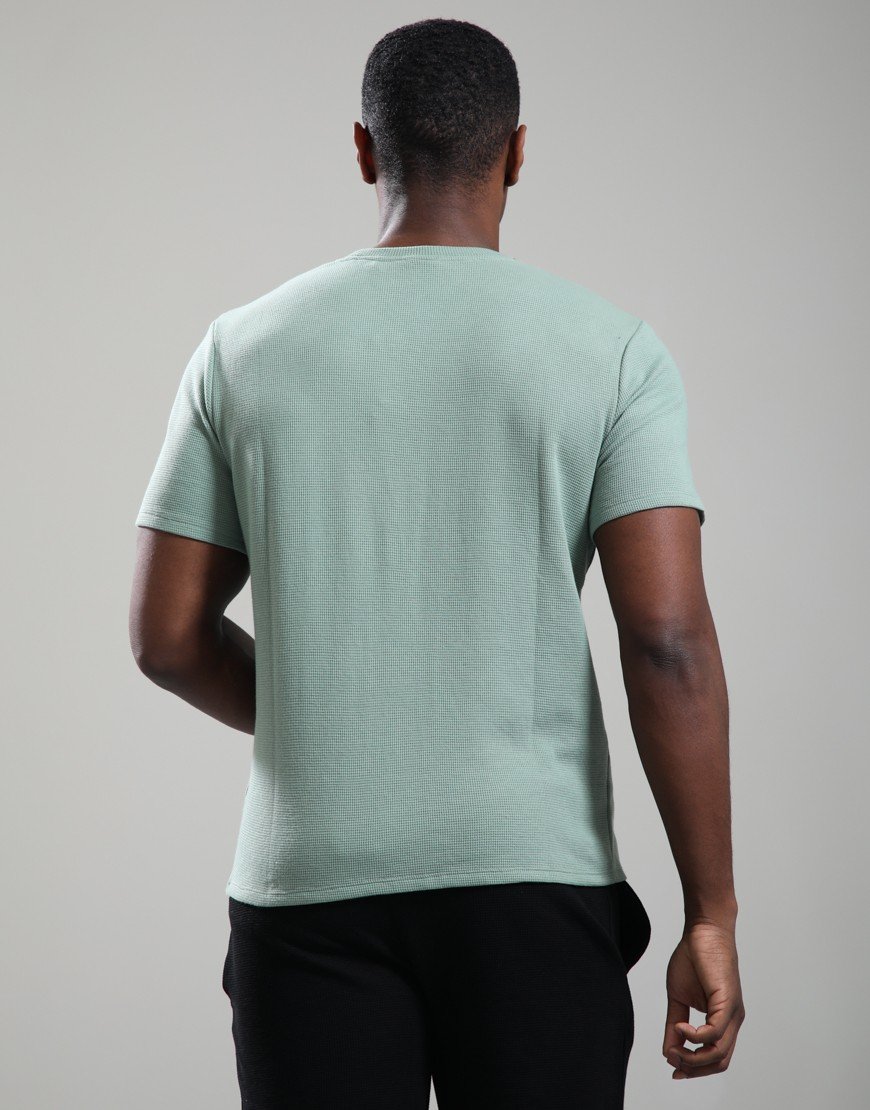 BOSS Waffle T-Shirt Open Green
