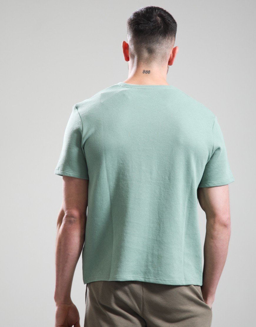 BOSS Waffle T-Shirt Open Green