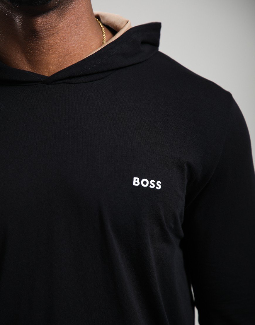 BOSS Mix And Match Hooded T-Shirt Black