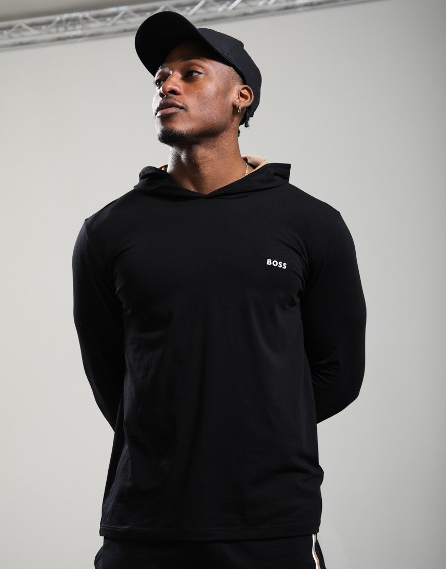 BOSS Mix And Match Hooded T-Shirt Black