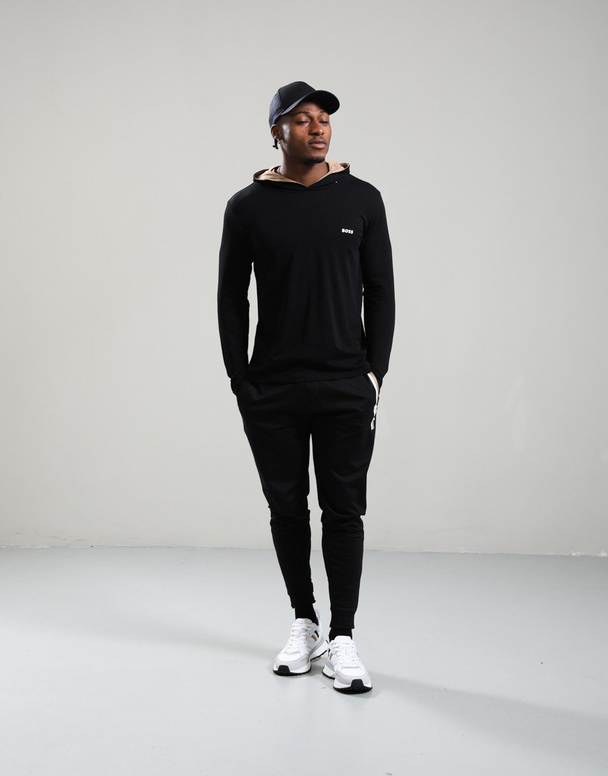 BOSS Mix And Match Hooded T-Shirt Black