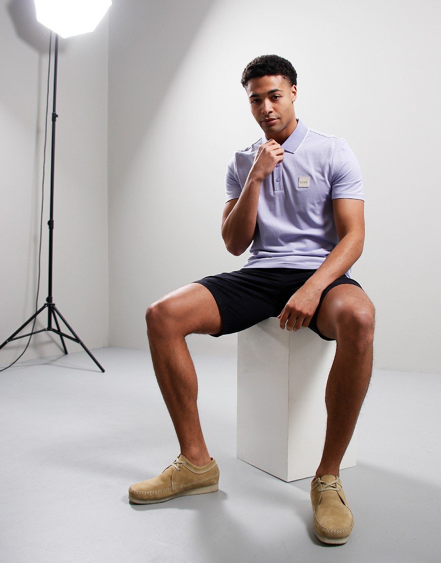 BOSS PeOxford Polo Shirt Light Pastel Purple