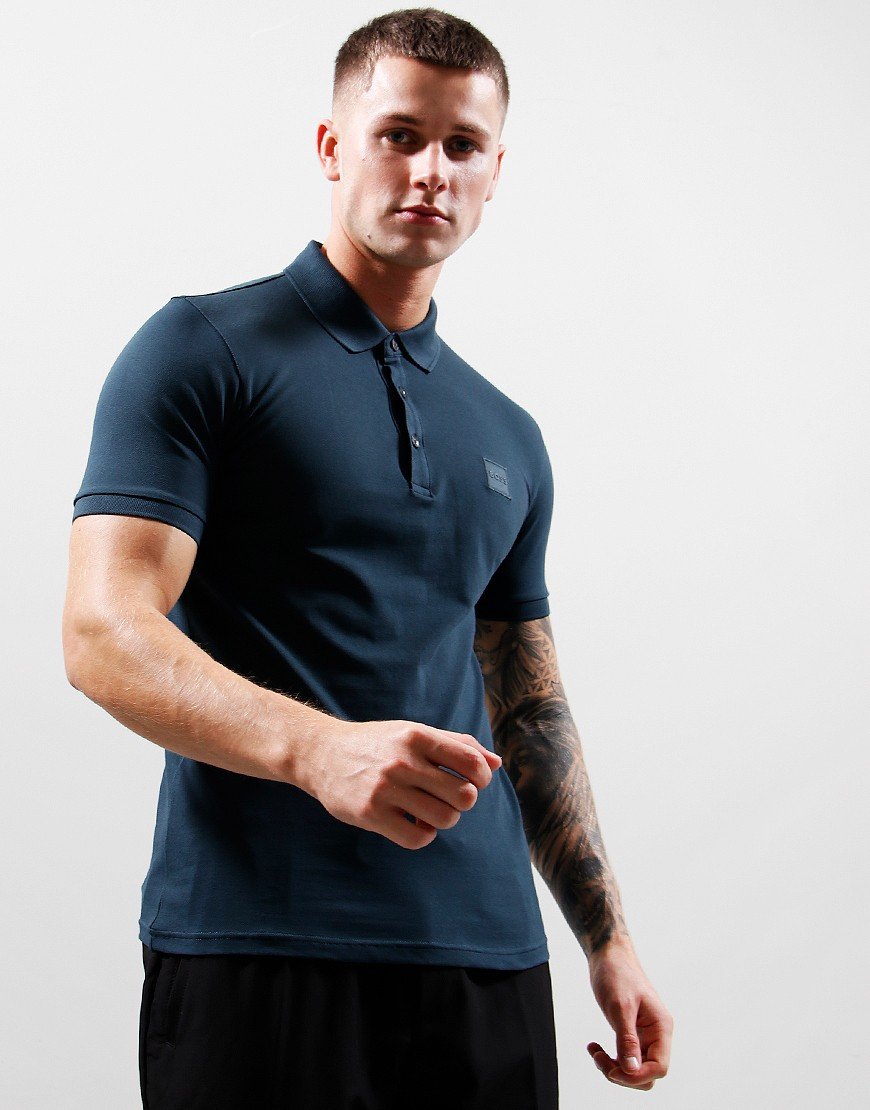 BOSS Passenger Polo Shirt Open Green 388 - Terraces Menswear