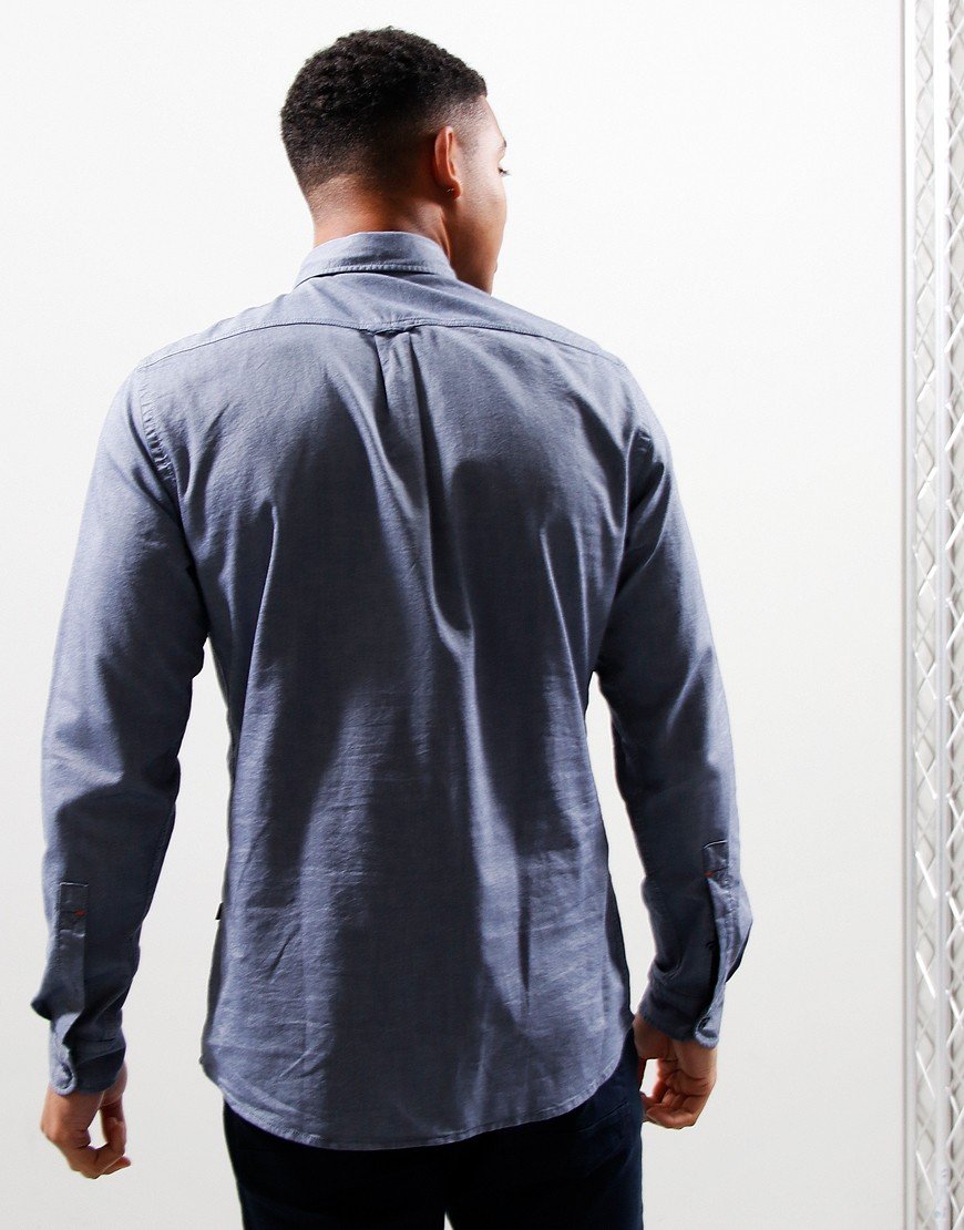 Comme Des Garçons Homme Long Sleeve Pocket Logo T-Shirt Navy | END. (US