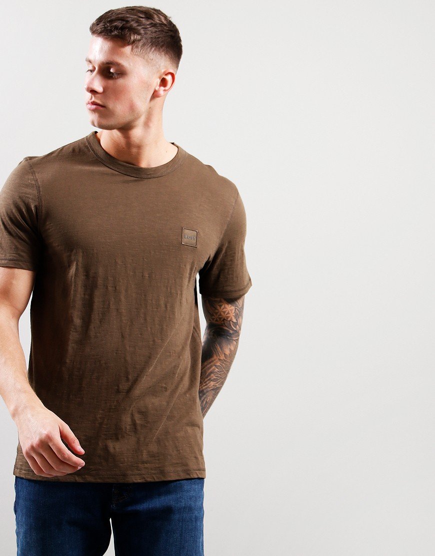 BOSS Tegood T-Shirt Dark Green - Terraces Menswear