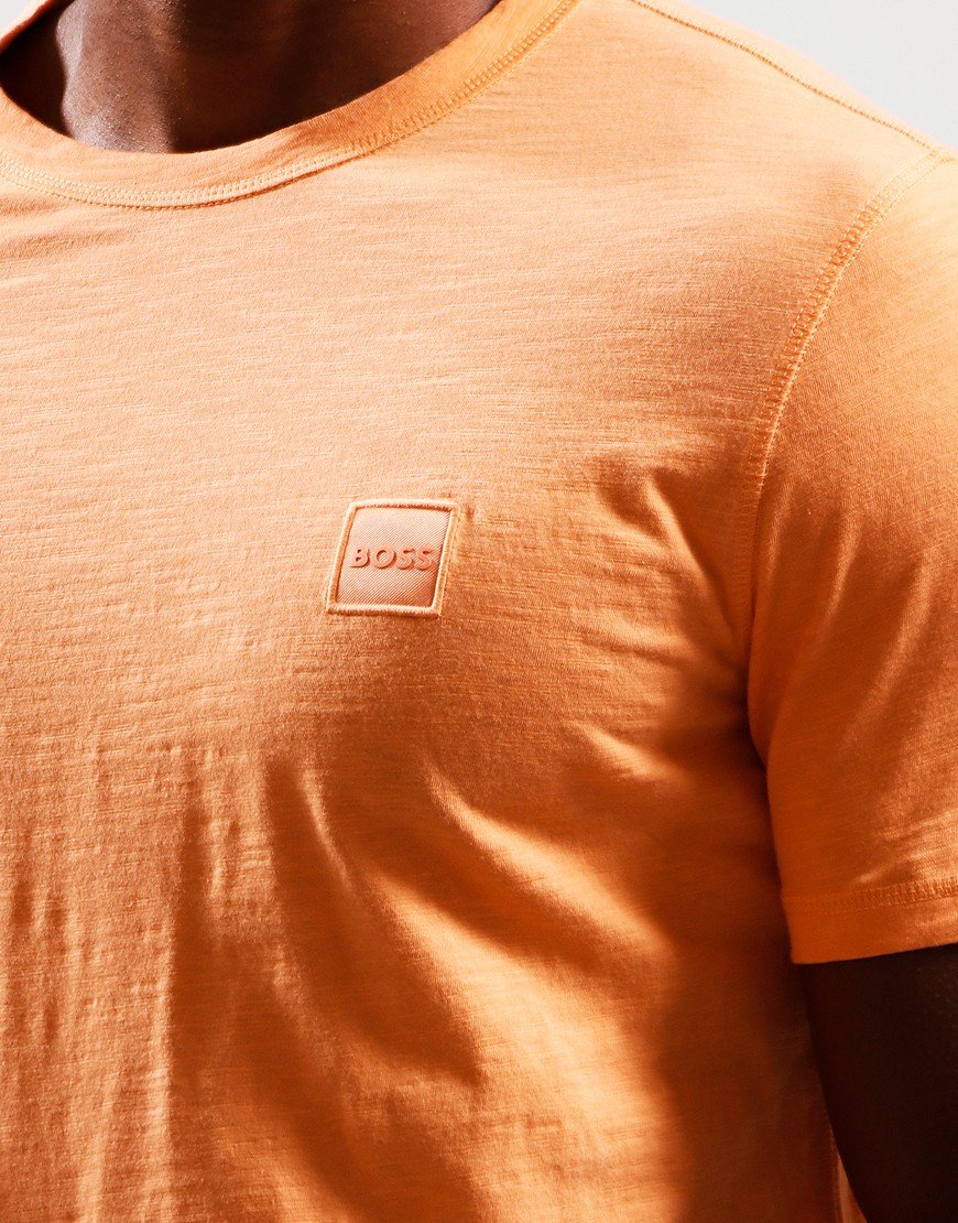 BOSS Tegood T-Shirt Light Pastel Orange Terraces Menswear