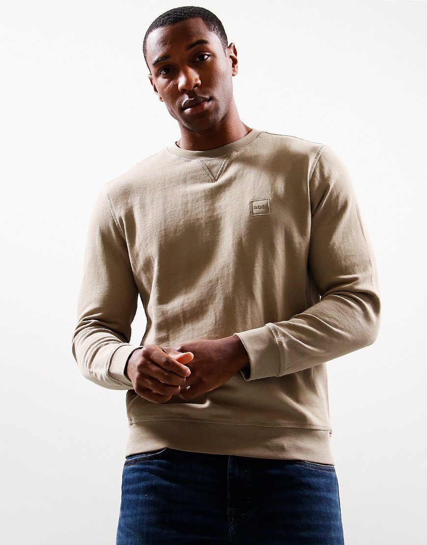 BOSS Westart Crew Sweat Medium Beige