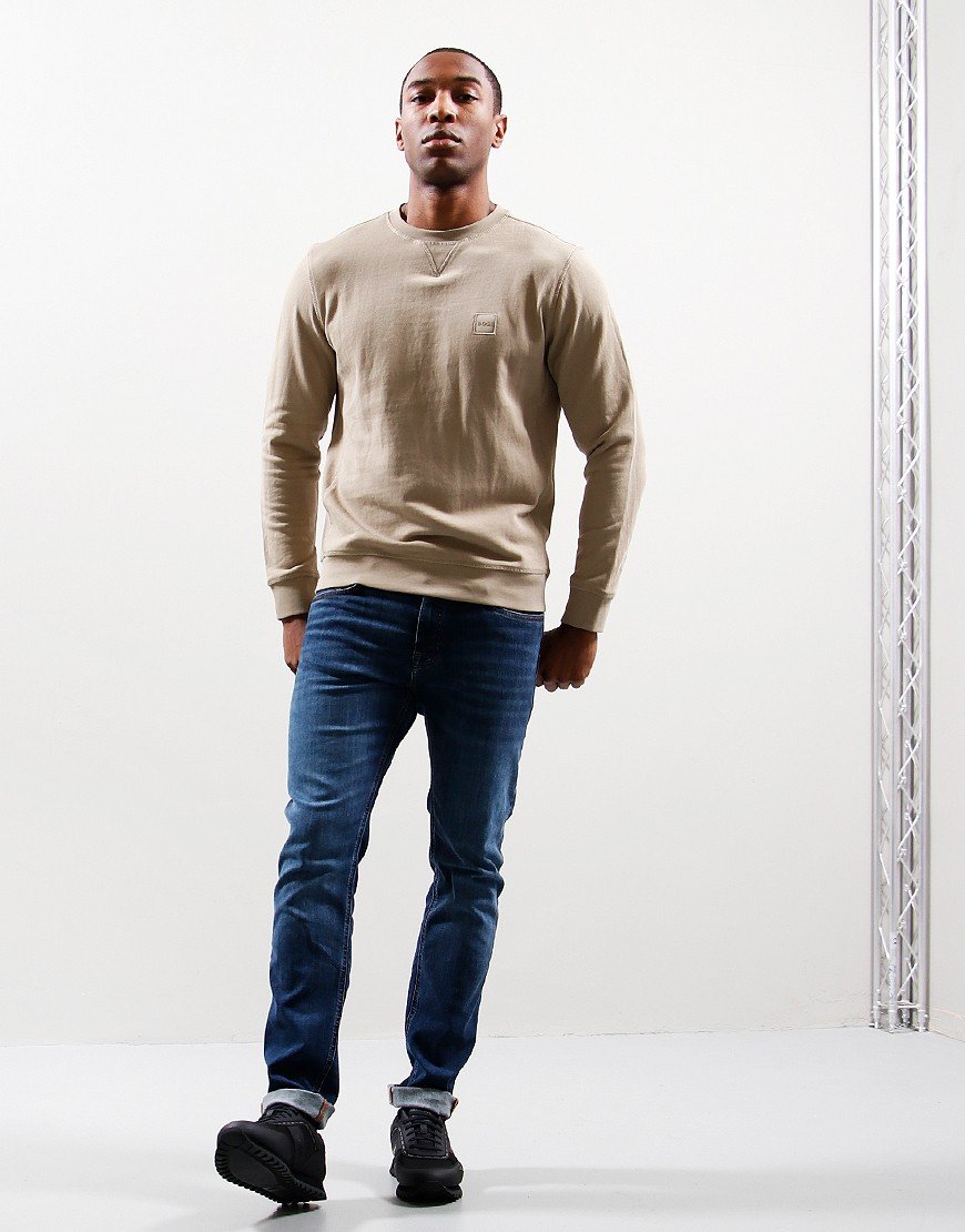 BOSS Westart Crew Sweat Medium Beige
