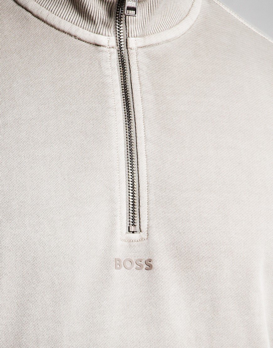 BOSS Zefade Half Zip Sweat Open Grey