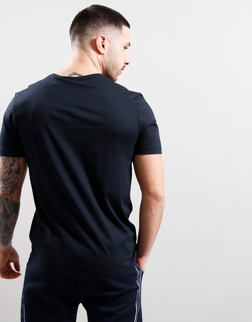 BOSS Curved Logo T-shirt Dark Blue