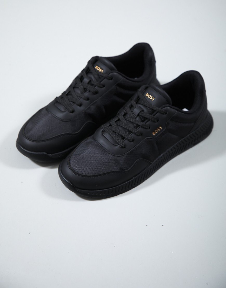 BOSS Titanium Runn NYPUN Trainers Black