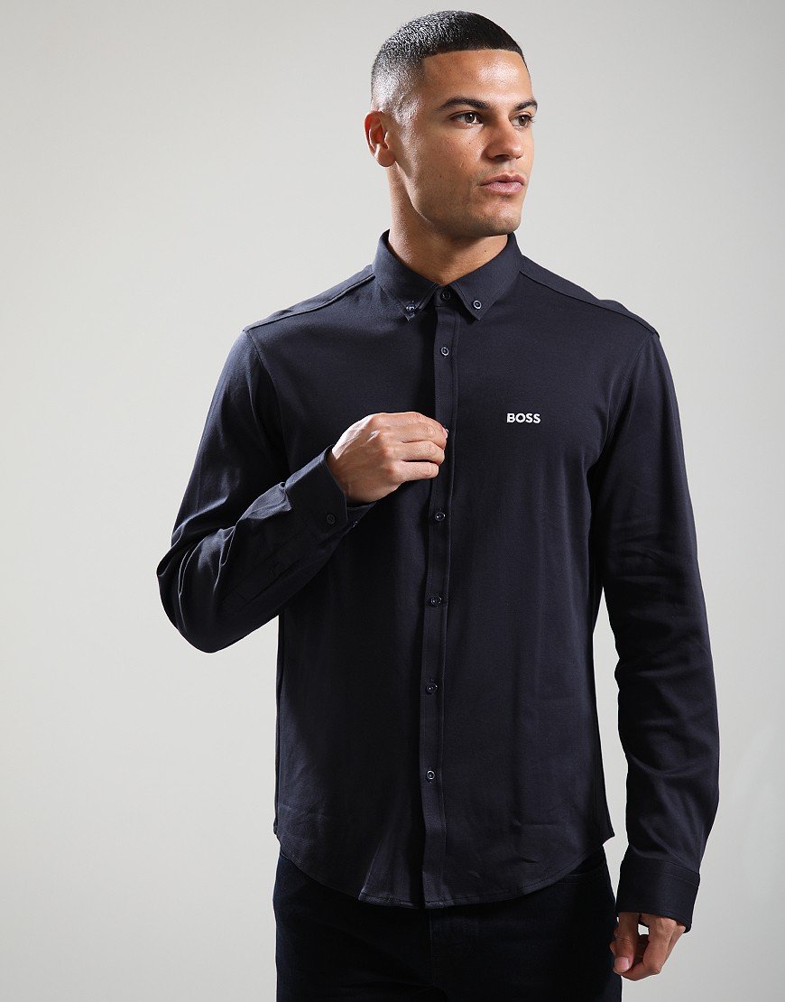 BOSS B_Motion Long Sleeve Shirt Dark Blue