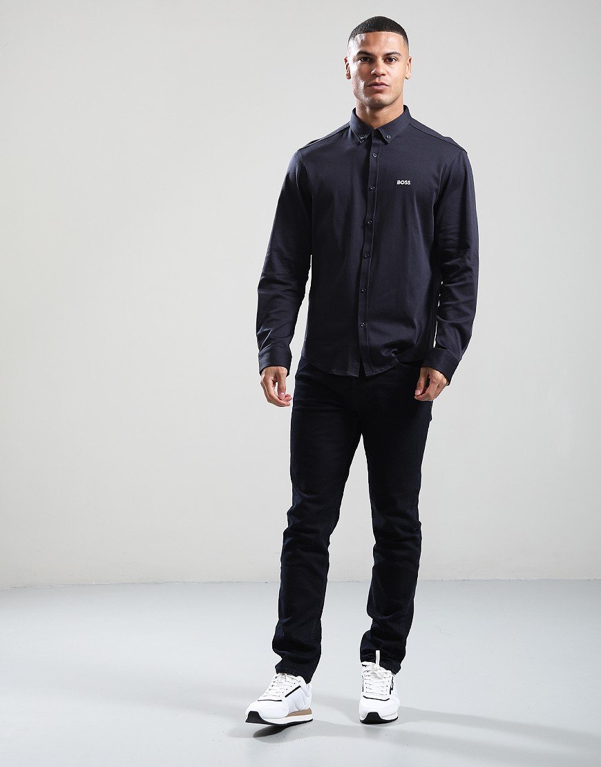 BOSS B_Motion Long Sleeve Shirt Dark Blue