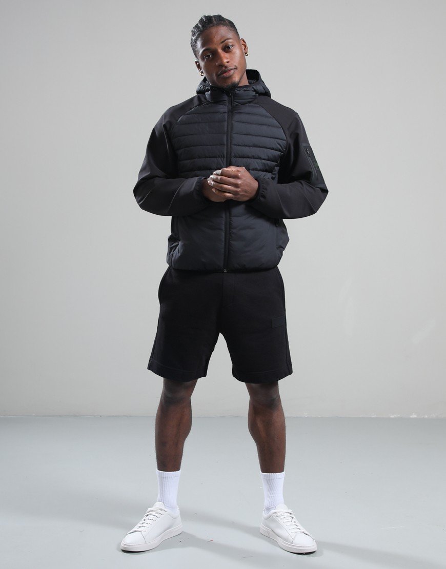 BOSS J_Urbanex Hybrid Hooded Jacket Black