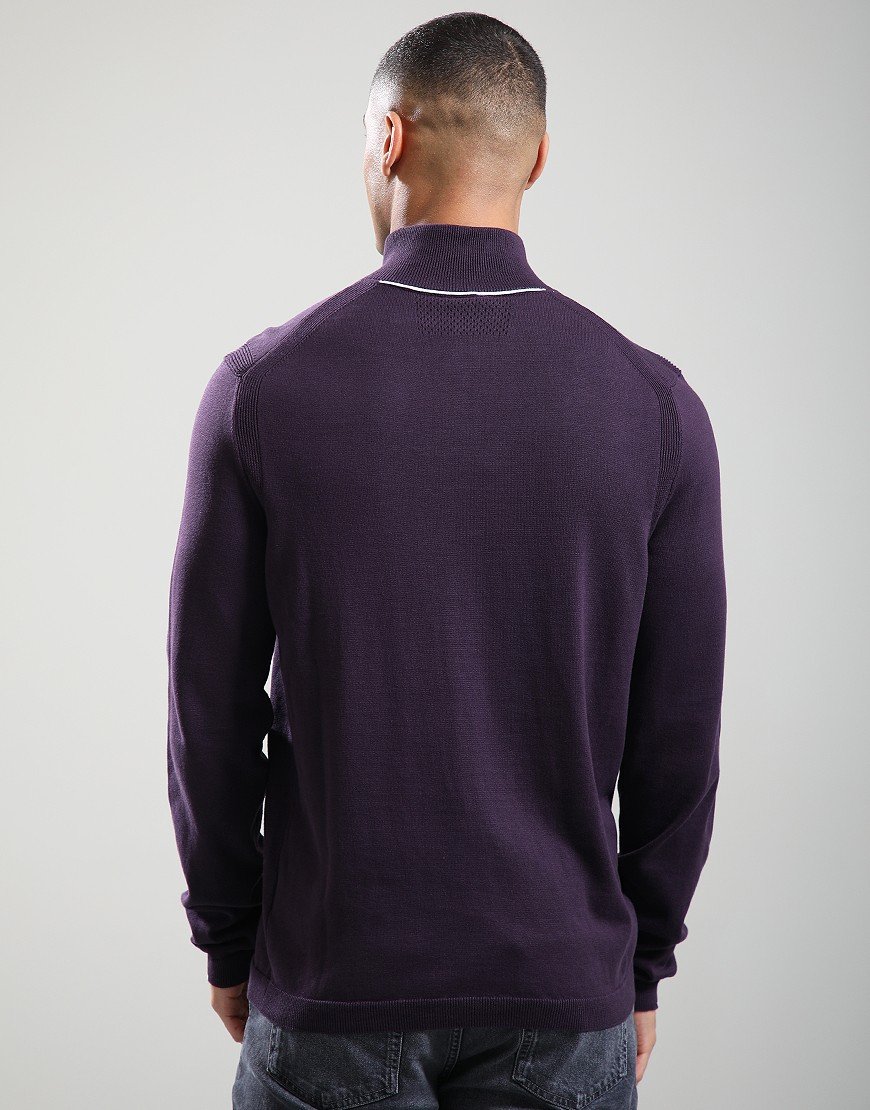BOSS K_Ever-X Quarter Zip Knit Medium Purple