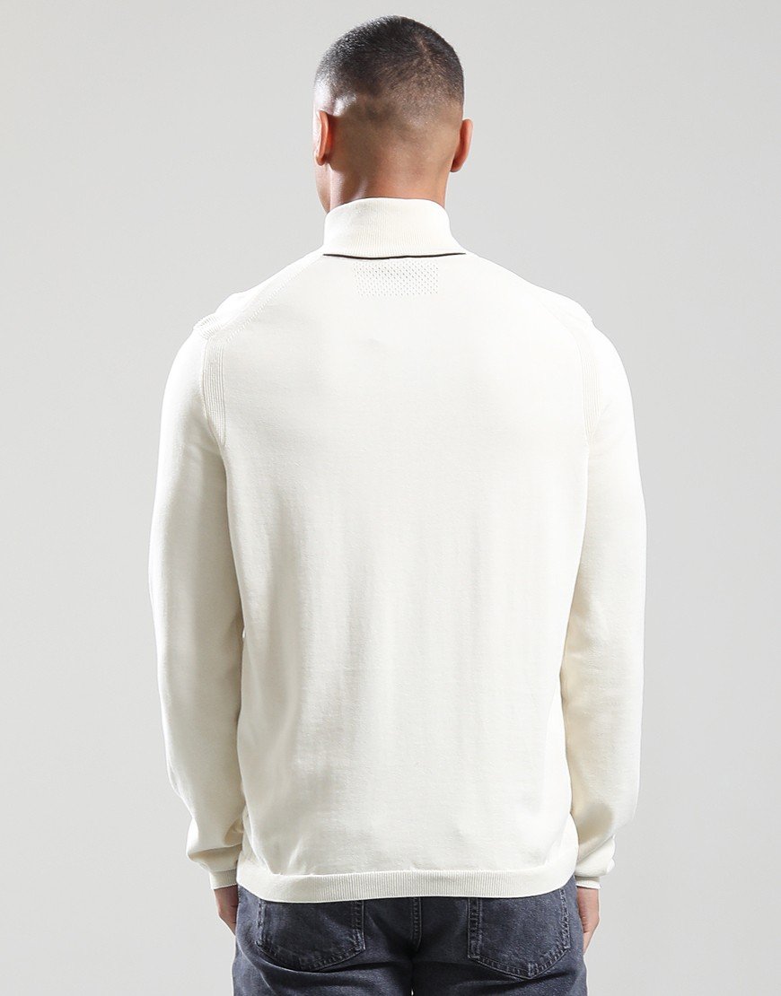 BOSS K_Ever-X Quarter Zip Knit Open White