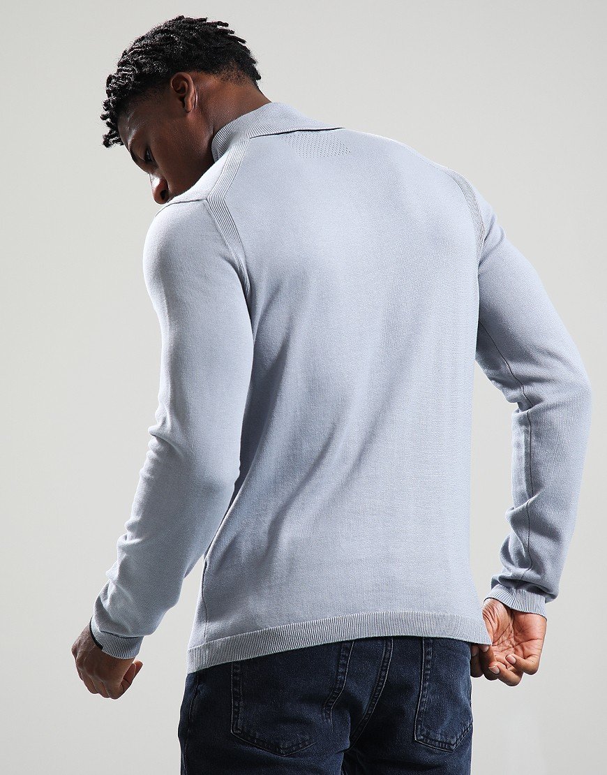 BOSS K_Ever-X Quarter Zip Knit Dark Grey
