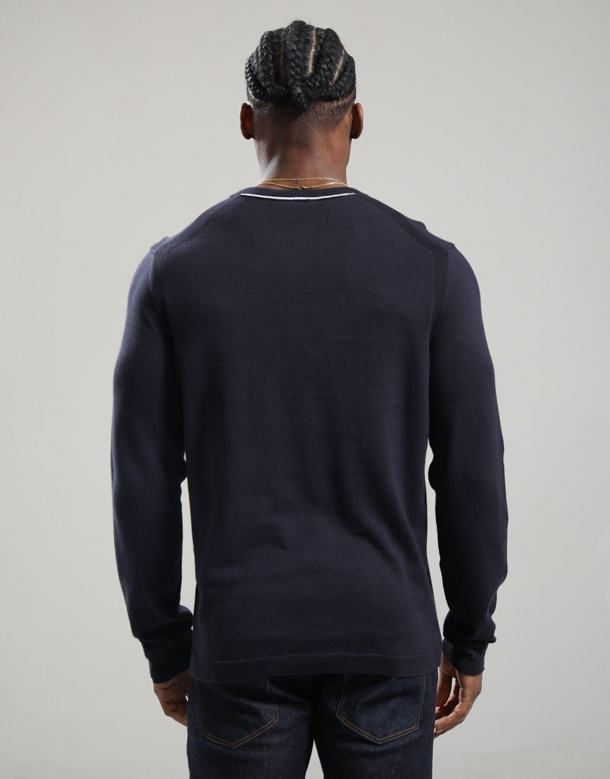 BOSS KN_Ever-X Crew Neck Dark Blue