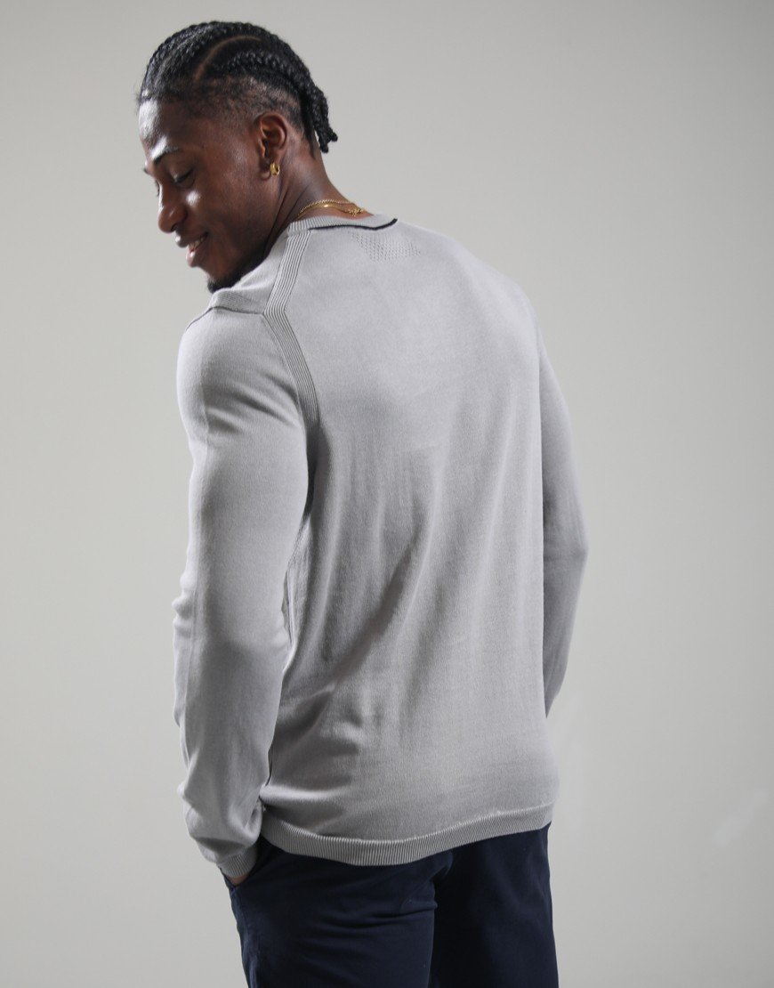 BOSS KN_Ever-X Crew Neck Knit Open Grey