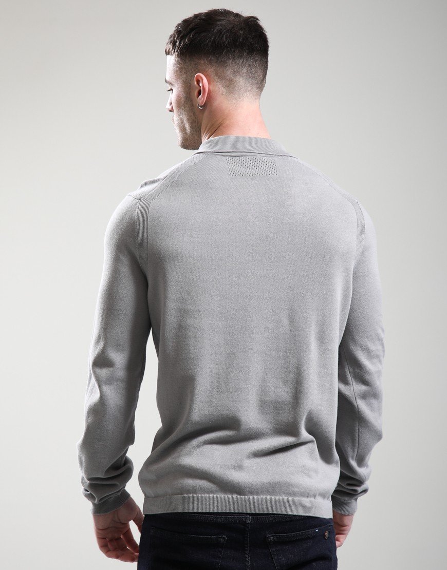 BOSS KN_Ever-X Polo Shirt Open Grey