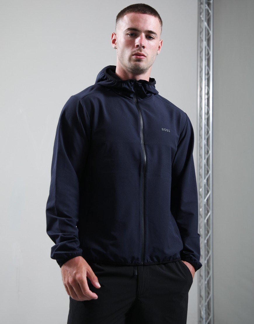 BOSS LW_CommuterPro Hooded Jacket Dark Blue