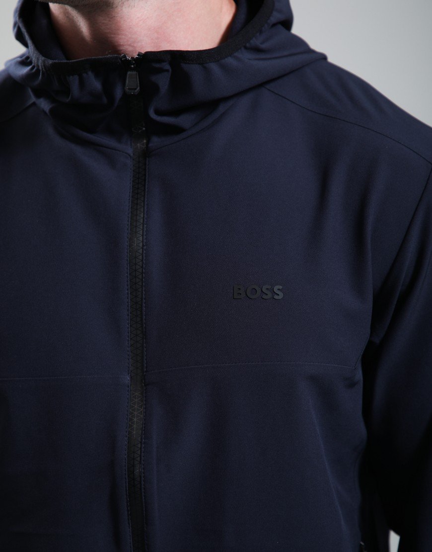 BOSS LW_CommuterPro Hooded Jacket Dark Blue