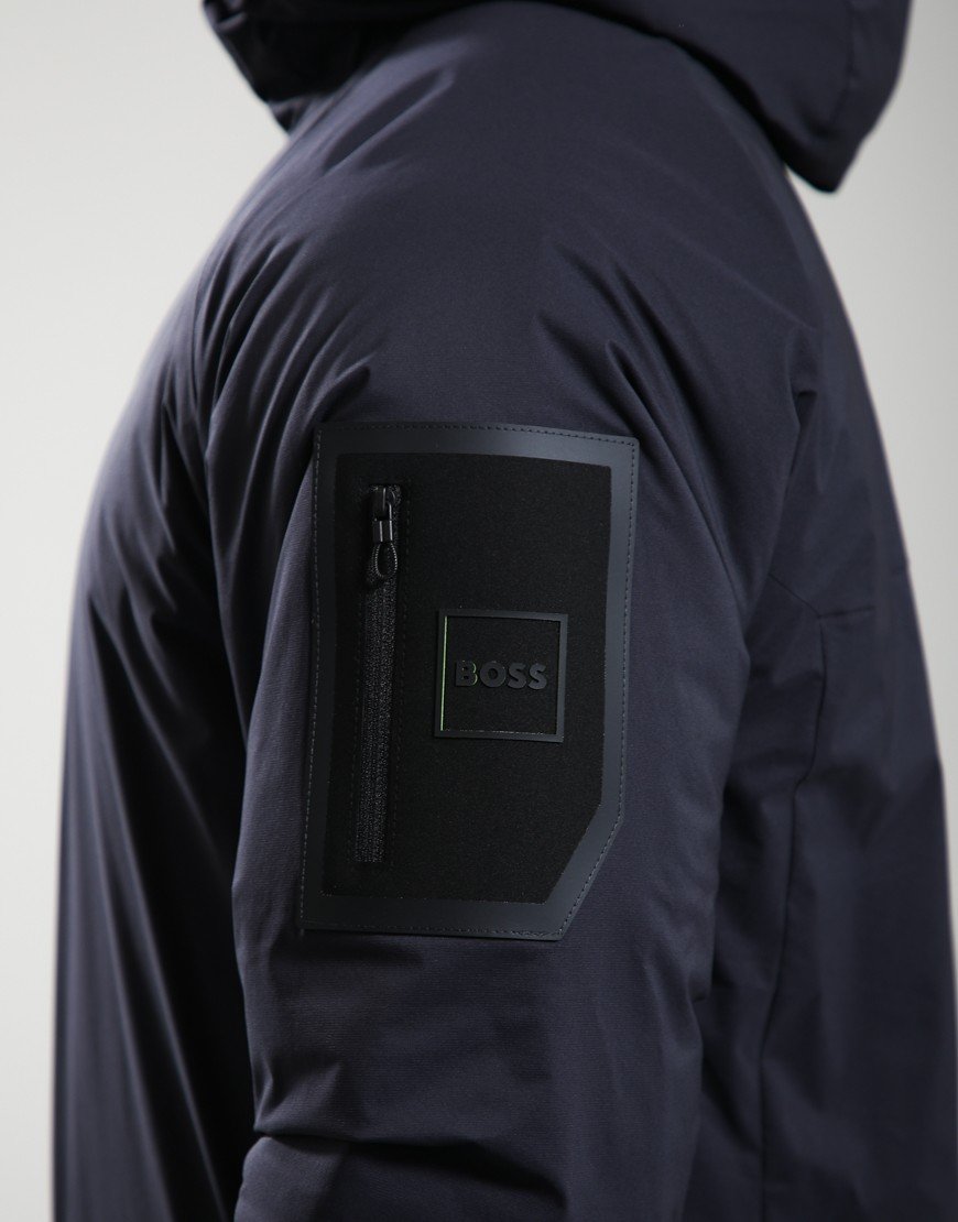 BOSS OW_Lite-X Hooded Jacket Dark Blue