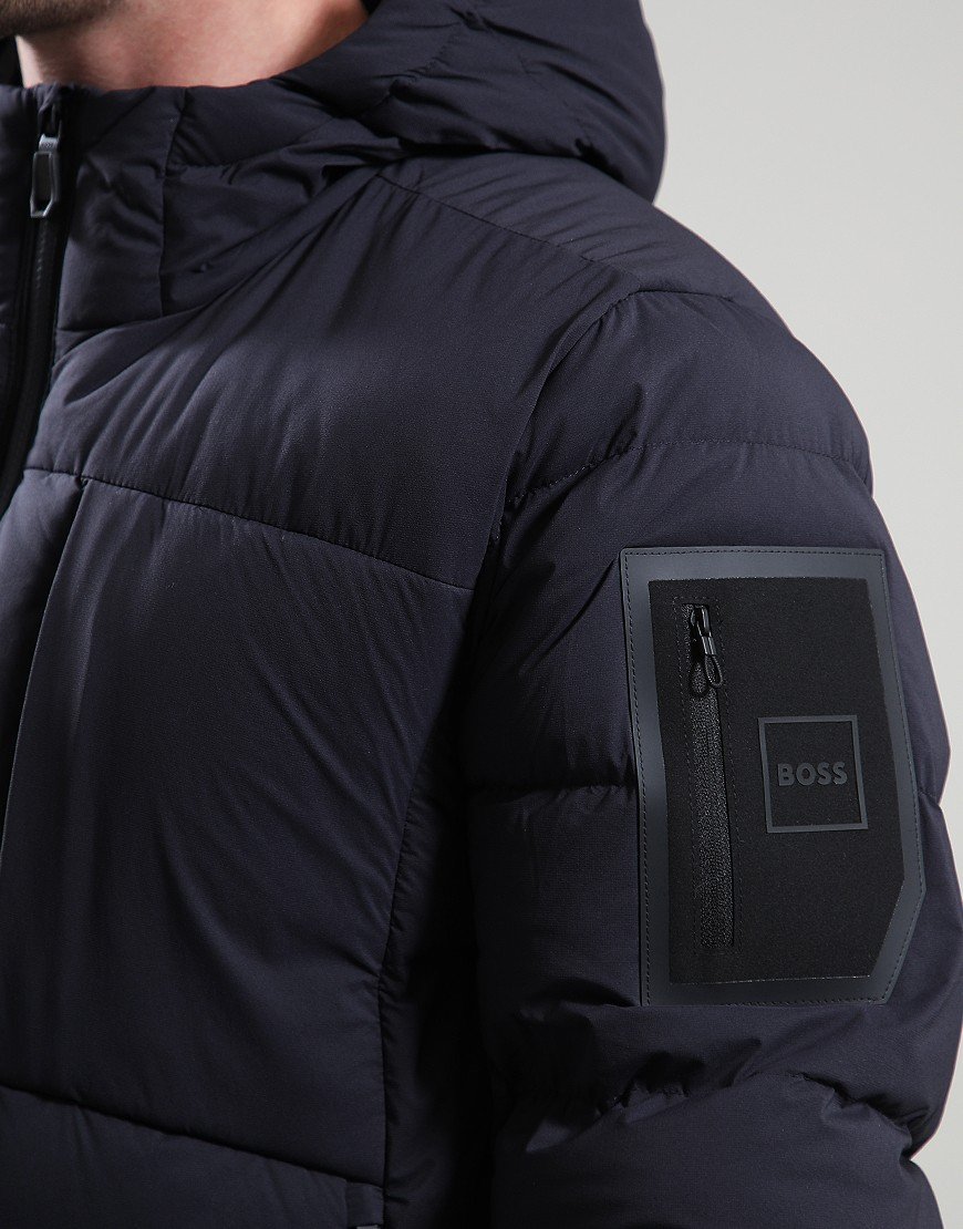 BOSS OW_Riplite Hooded Puffer Dark Blue BOSS OW_Riplite Hooded Puffer Dark Blue