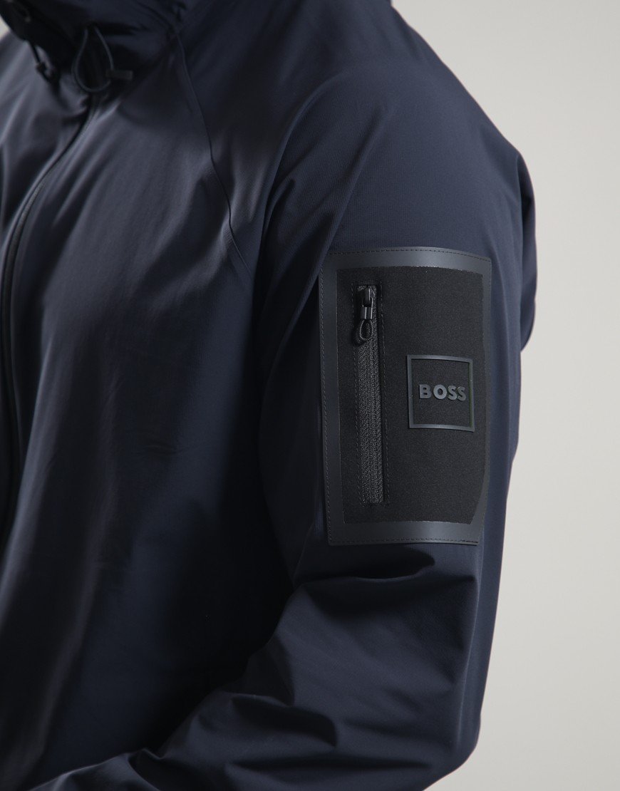 BOSS OW_Terrace JT Hooded Jacket Dark Blue