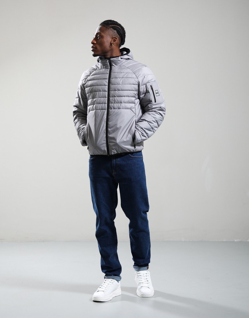 BOSS OW_Urbanex Hooded Jacket Open Grey
