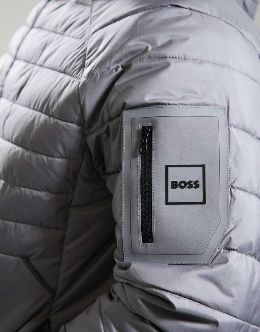 BOSS OW_Urbanex Hooded Jacket Open Grey