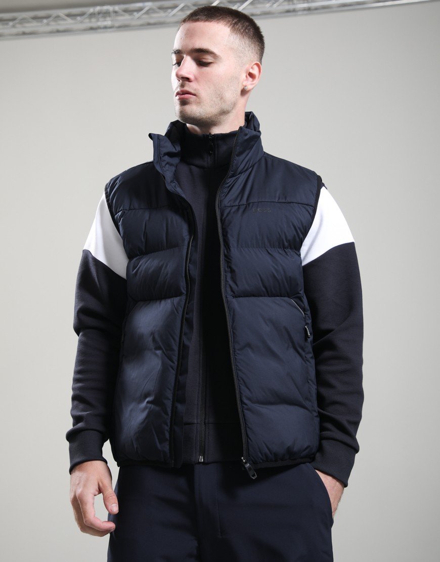 BOSS OW_Urbanex Padded Gilet Dark Blue