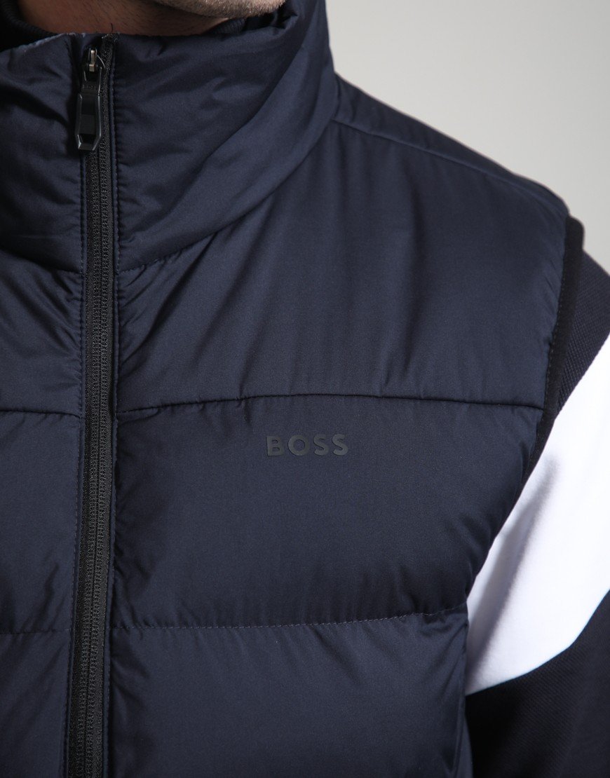 BOSS OW_Urbanex Padded Gilet Dark Blue