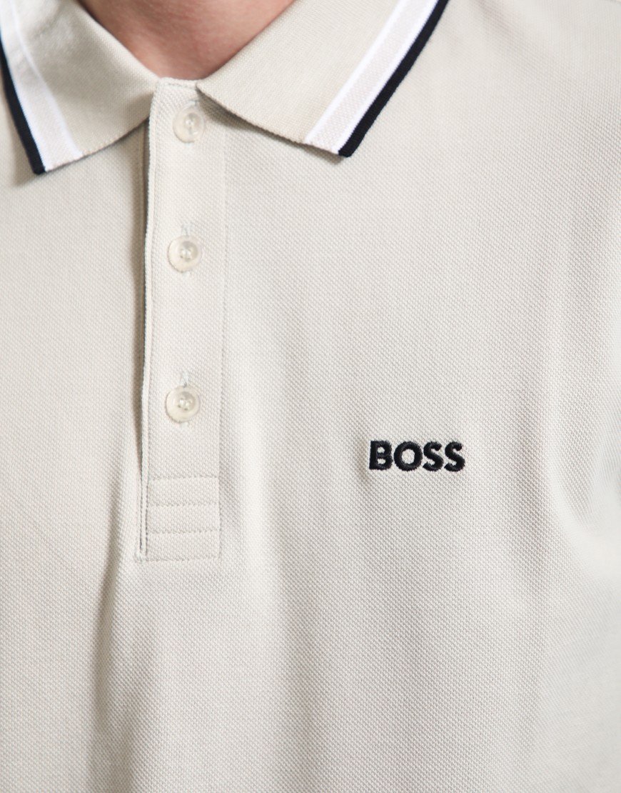 Boss Paddy Polo Shirt Light Beige