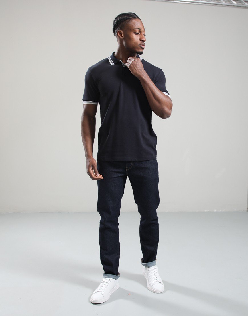 BOSS Paddy Polo Shirt Medium Blue