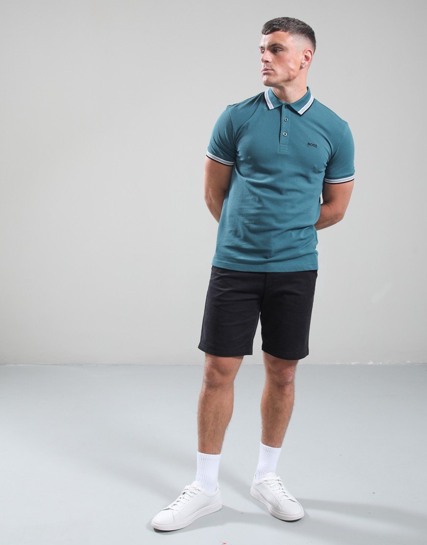 BOSS Paddy Polo Shirt Open Green